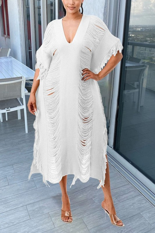 The Fringe Batwing dress