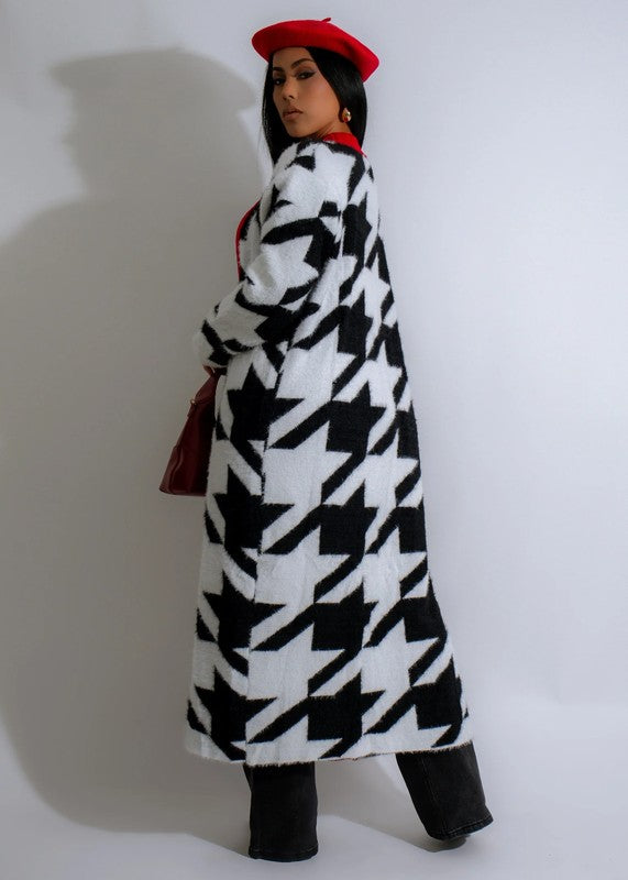 Houndstooth cardigan