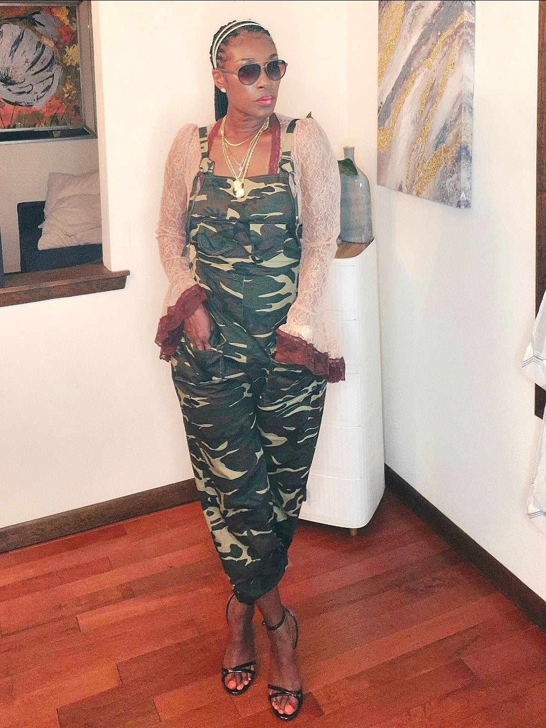 Lady cargo jumpsuit
