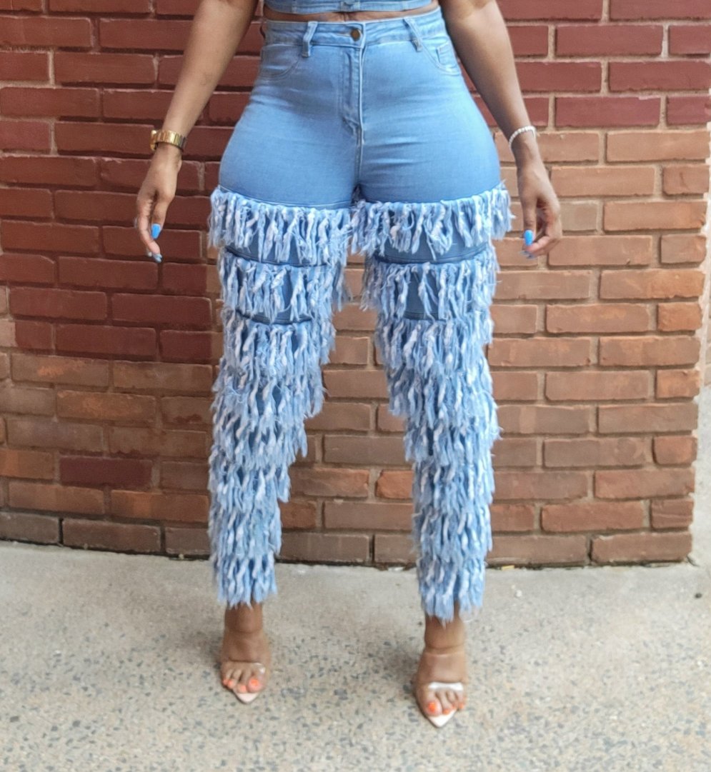 The Heather Fray Jeans