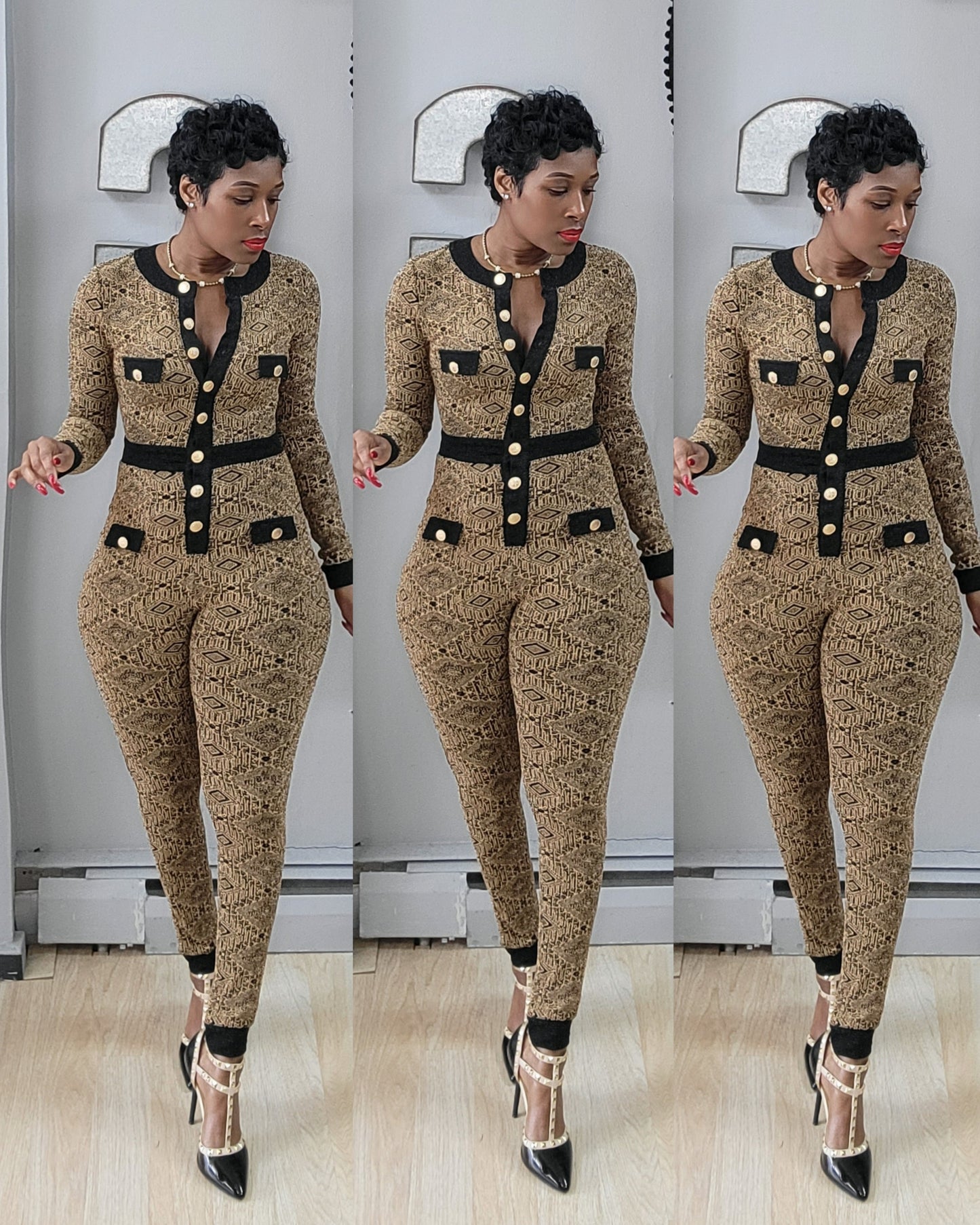 The Lurex knit Jumpsuit