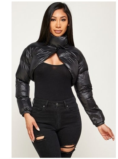 Crop puffer Jacket
