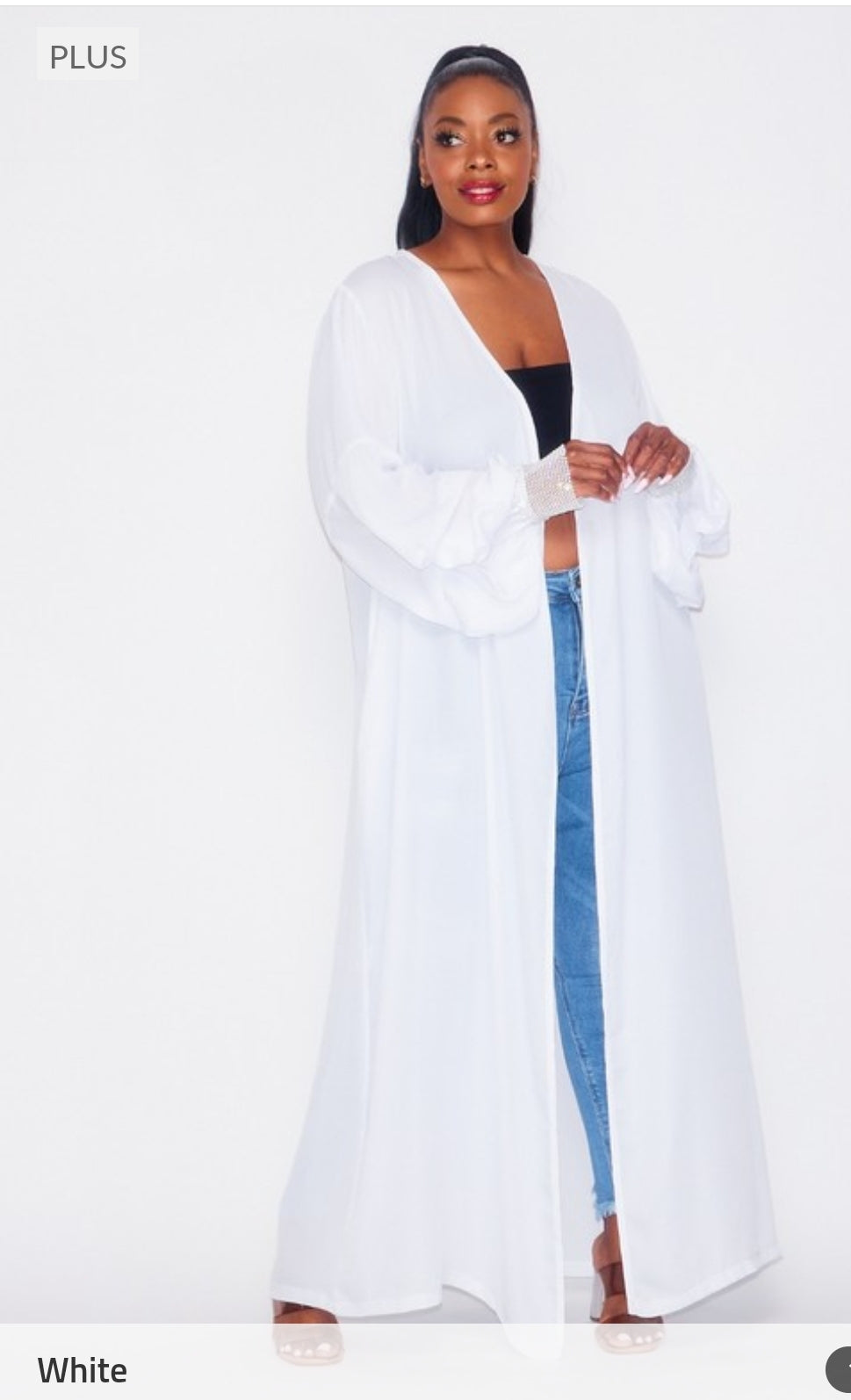 White cloud kimono