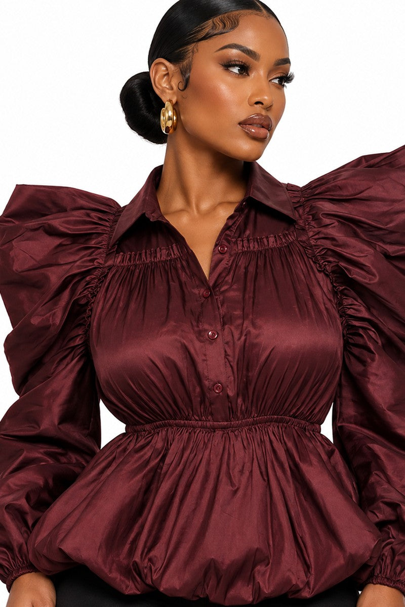 The dramatic flare shirt