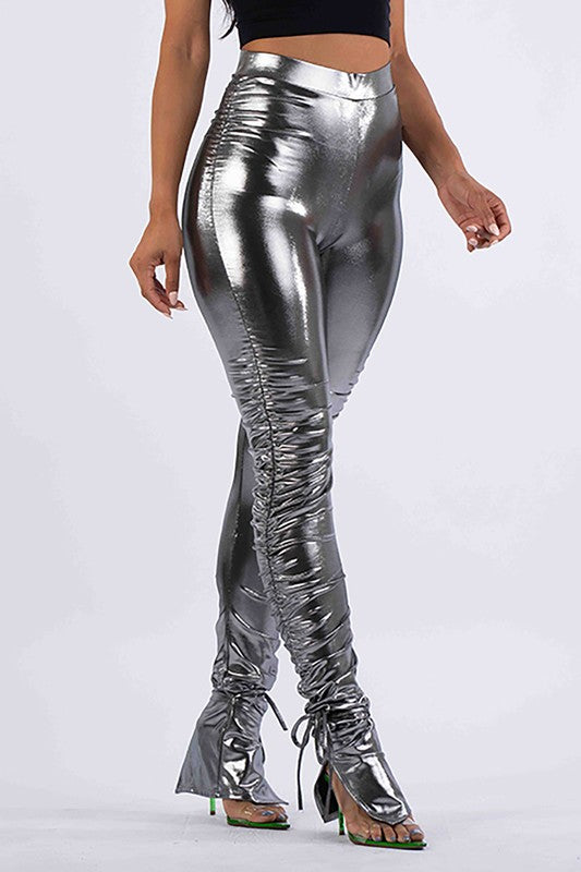 Metallic leggings