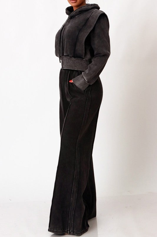 The Edgy hoodie look