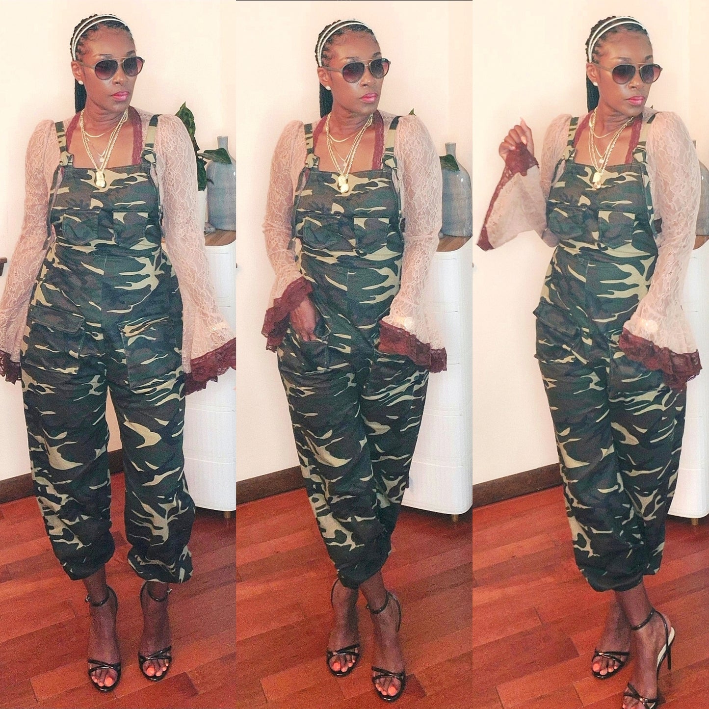 Lady cargo jumpsuit