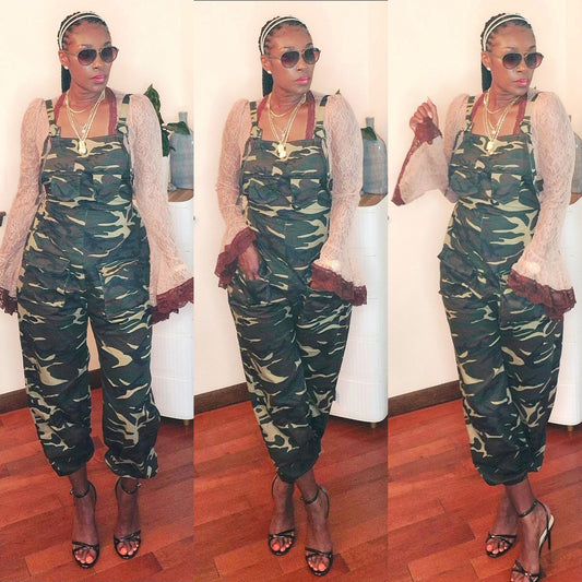 Lady cargo jumpsuit