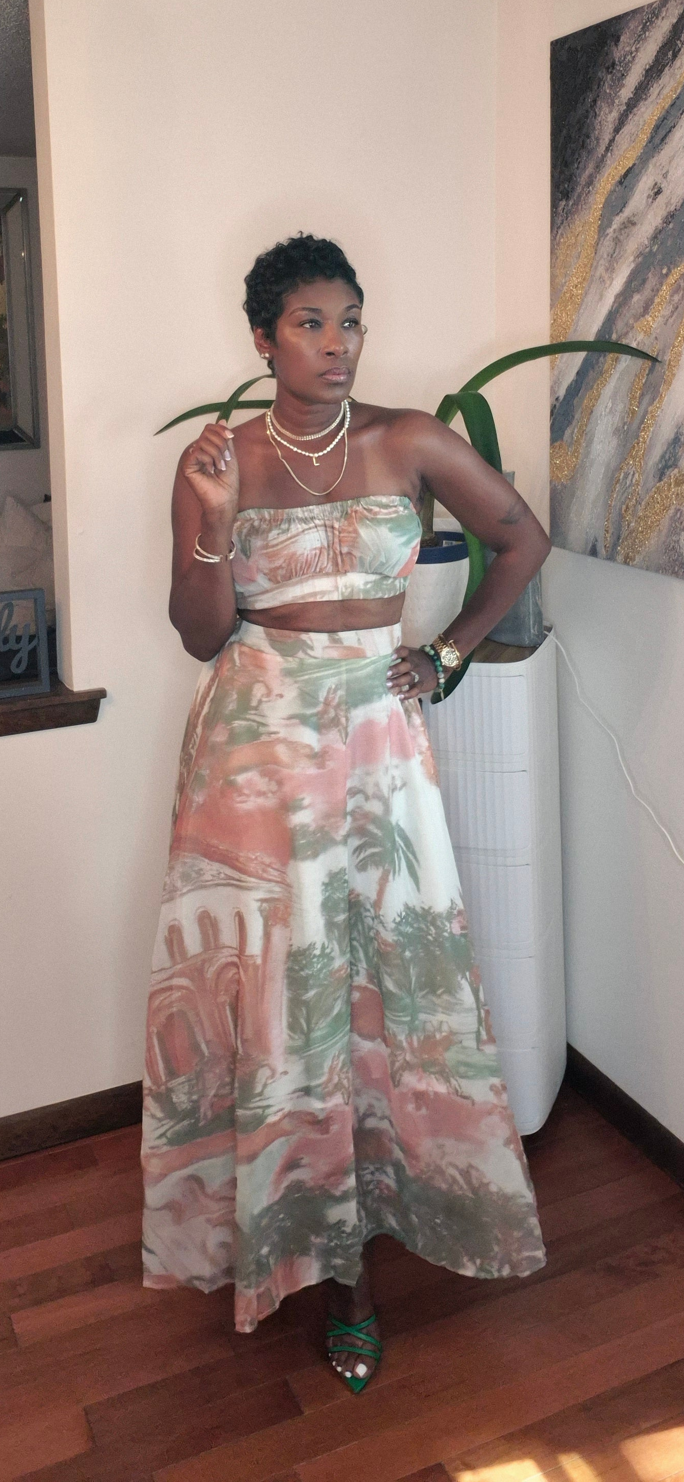 Flower print set