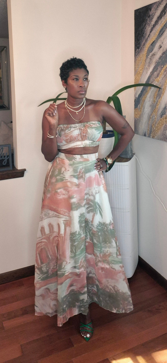 Flower print set