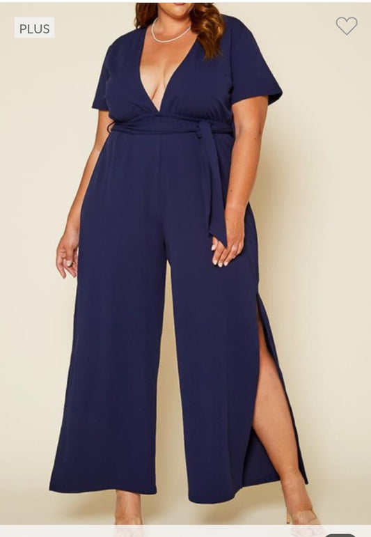 The side slit jumpsuit