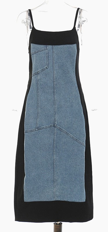 Denim - Knit Chic Maxi Dress